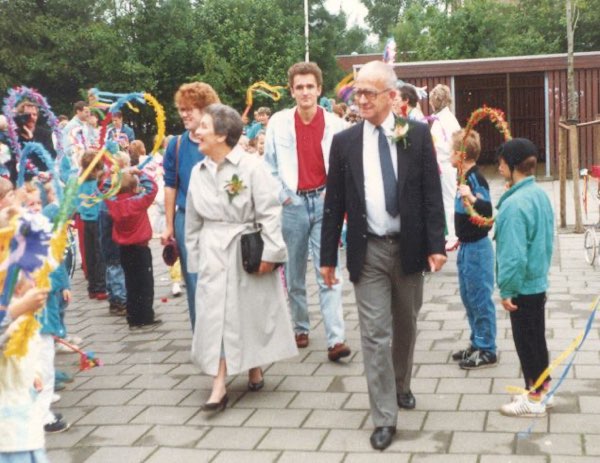 Het afscheid op school